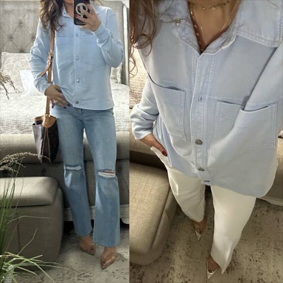 Tops - New💙 Blue Skies Button-Up Top